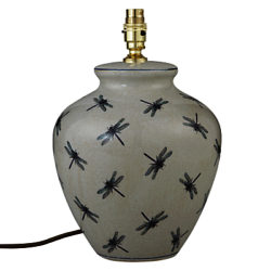 India Jane Dragonfly Ceramic Lamp Base, Blue